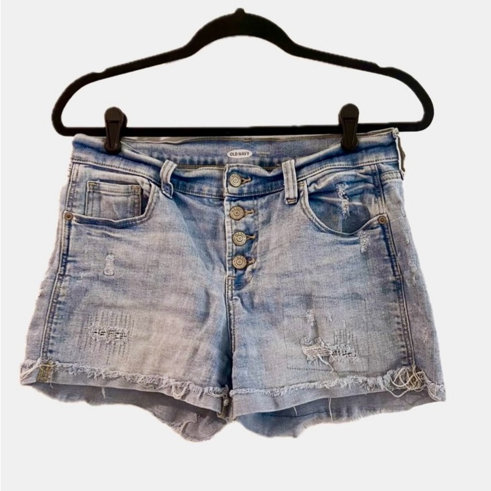 Old Navy, Denim, Boyfriend Shorts, Light Blue, Size 6